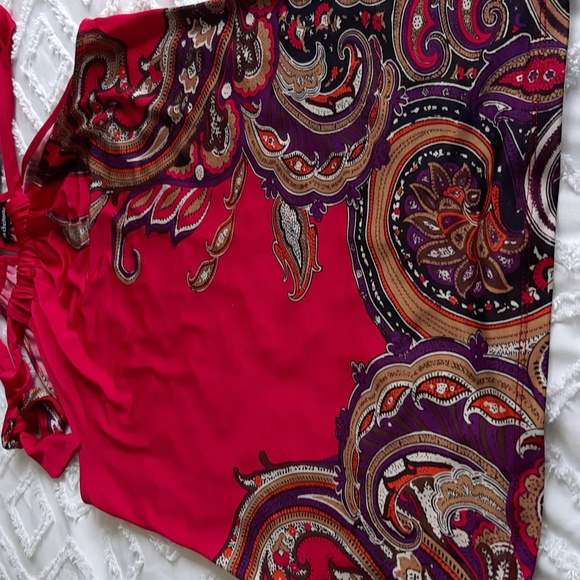 Le Chateau Jewel Toned Multi Colours medium halter top , - Picture 6 of 9